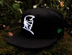 Kamehameha Black Lime Kelly Green 59Fifty Fitted Hat by Fitted Hawaii x New Era Left