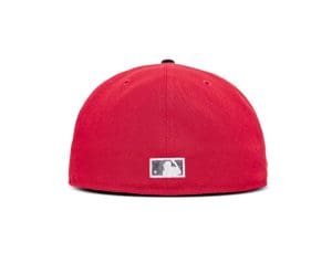 New York Mets Shea Stadium Scarlet Black 59Fifty Fitted Hat by MLB x New Era Back