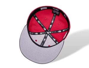 New York Mets Shea Stadium Scarlet Black 59Fifty Fitted Hat by MLB x New Era Bottom