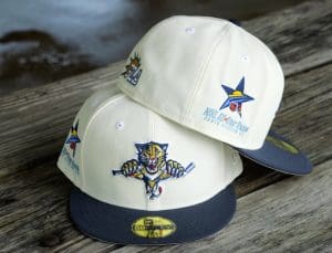 Florida Panthers 2003 ASG Off-White Navy 59Fifty Fitted Hat by NHL x New Era Back