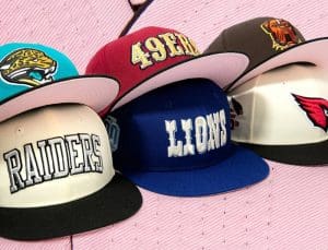 Hat Club NFL Pink Bottoms 59Fifty Fitted Hat Collection by NFL x New Era Front