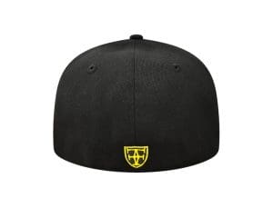 Kamehameha Black Yellow 59Fifty Fitted Hat by Fitted Hawaii x New Era Back