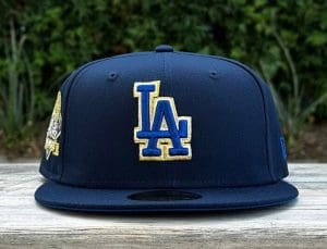 Los Angeles Dodgers 2024 World Series Champs Dark Blue Royal 59Fifty Fitted Hat by MLB x New Era Front