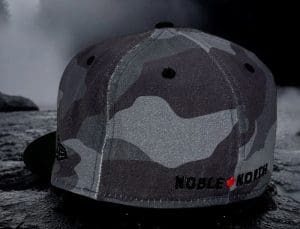 North Star Camo Vize Black 59Fifty Fitted Hat by Noble North x New Era Back