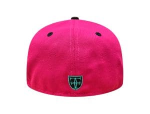 Aloha Bright Rose Black 59Fifty Fitted Hat by Fitted Hawaii x New Era Back