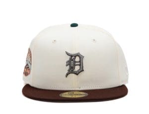Detroit Tigers Tiger Stadium Chrome Brown 59Fifty Fitted Hat by MLB x New Era Front