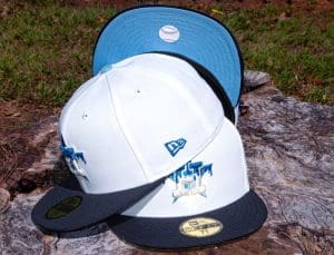 Houston Astros Ultra Blue Drip 59Fifty Fitted Hat by MLB x New Era Front