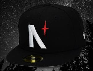 North Star Mascot Black 59Fifty Fitted Hat by Noble North x New Era Front