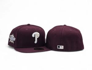Philadelphia Phillies 2026 All-Star Game Maroon 59Fifty Fitted Hat by MLB x New Era Front