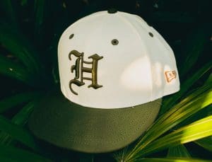 H Pride Chrome Olive 59Fifty Fitted Hat by Fitted Hawaii x New Era