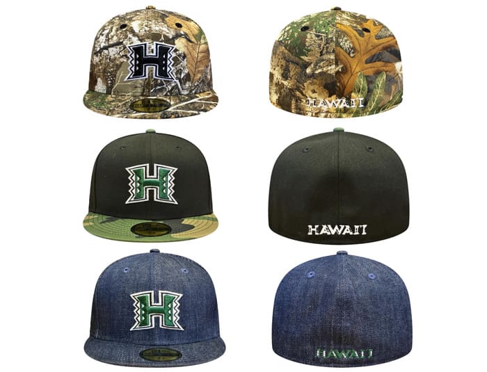 UH Three Colorways 59Fifty Fitted Hat by Fitted Hawaii x New  display picture 1