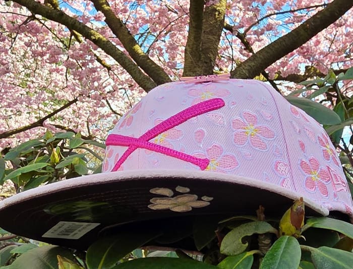 Crossed Bats Logo Sakura 2026 59Fifty Fitted Hat by JustFitteds x