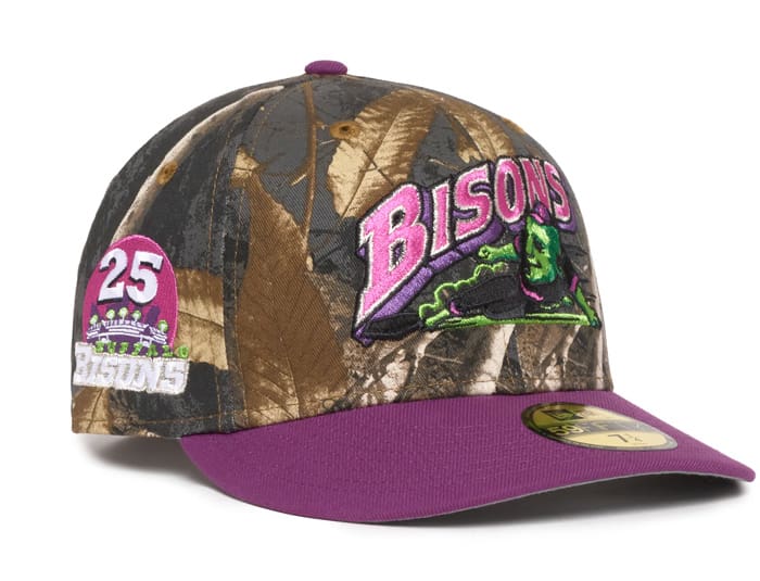 Buffalo Bisons 25th Realtree Grape 59Fifty Fitted Hat by MiLB x