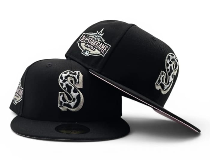 Seattle Mariners Cow Print Logo 2001 ASG 59Fifty Fitted Hat by MLB