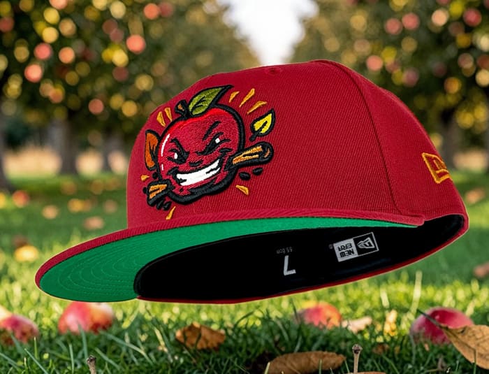 帽子 ert kingdom Shetland Fruits cap Apple Cinnamon Crunch Vintage Red 59Fifty Fitted Hat by Noble
